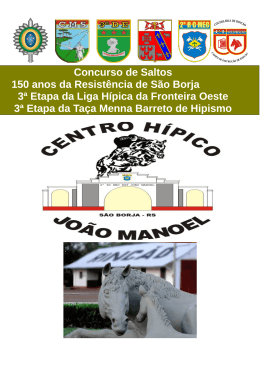Concurso de Saltos 150 anos da Resistência de São Borja 3ª Etapa