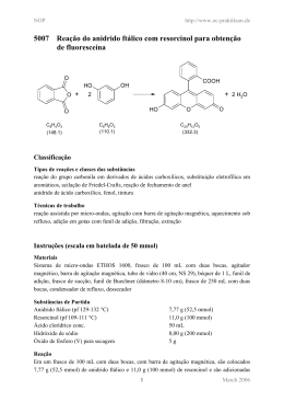 5007 Reação do anidrido ftálico com resorcinol para obtenção de