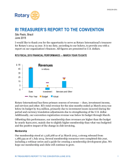 RI Treasurer`s Report to the Convention - June