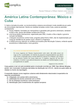 América Latina Contemporânea: México e Cuba