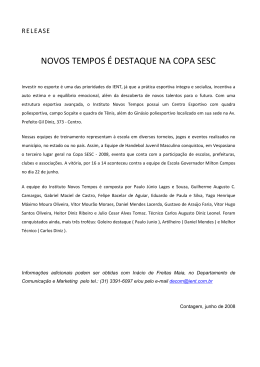 Release Handebol IENT Copa SESC