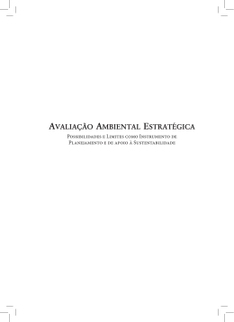AvAliAção AmbientAl estrAtégicA
