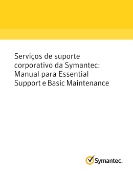 Manual para Essential Support e Basic Maintenance
