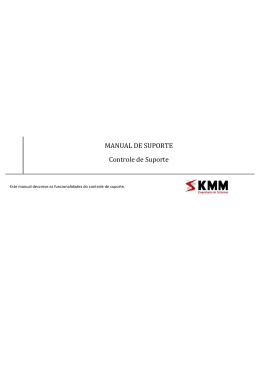Controle de Suporte - KMM Engenharia de Sistemas