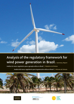 Analysis of the regulatory framework for wind power