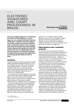 electronic signatures and court proceedings in brazil - SAS