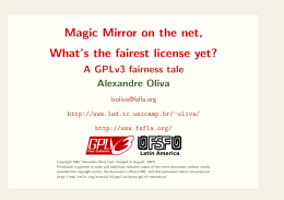 Magic mirror on the net, what`s the fairest license yet? A