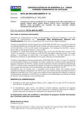 Nota de Esclarecimento 02 - Eletrobras Distribuição Rondônia