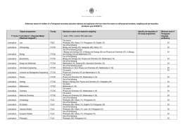 Page 1 Admission exams for holders of a Portuguese secondary