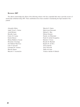 80 The editors acknowledge the efforts of the following referees who