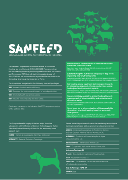 folheto 2015 - SANFEED - Sustainable Animal Nutrition and Feeding