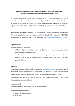 Advertisement for two Doctoral Scholarships from the Caixa Geral