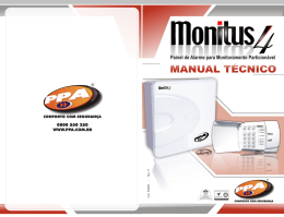 manual do tecnico monitus4 - intercede sistemas de segurança
