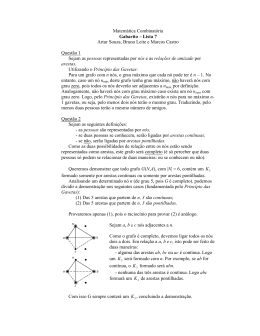 Matemática Combinatória Gabarito – Lista 7 Artur
