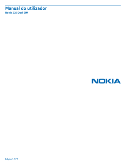 Manual do Utilizador do Nokia 225 Dual SIM