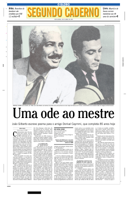 O Globo, 30/04/1999Uma ode ao mestre