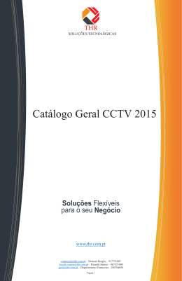 Catálogo Geral CCTV 2015