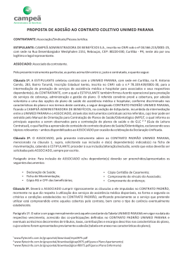 Proposta de Adesão Unimed Paraná