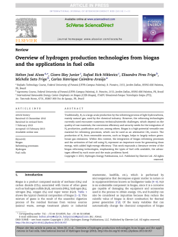 Overview of hydrogen production technologies from biogas and the