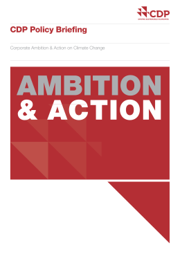 Corporate Ambition & Action on Climate Change