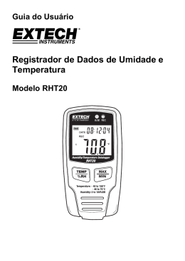 Registrador de Dados de Umidade e Temperatura