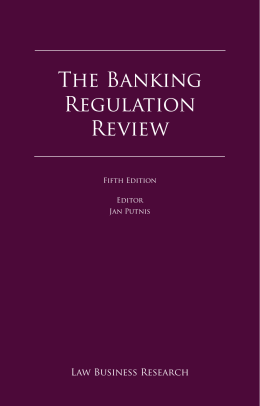 The Banking Regulation Review