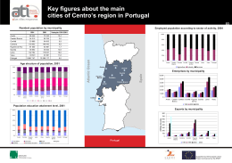 Key figures about the main cities of Centro`s region in Portugal