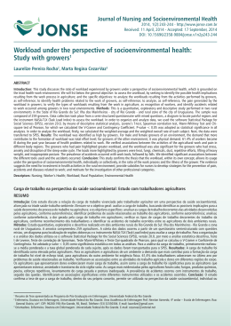 243 - Journal of Nursing and Socioenvironmental Health