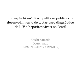 the development of new tests for Aids and hepatitis