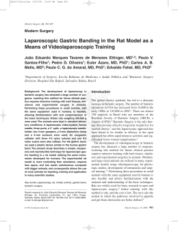 Laparoscopic Gastric Banding in the Rat Model