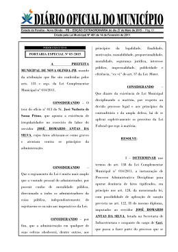 Diario Oficial do Municipio 27 de Maio de 2015