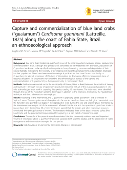 Capture and commercialization of blue land crabs