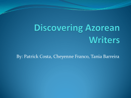 Discovering Azorean Writers