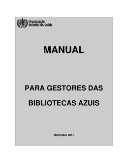 manual para gestores das bibliotecas azuis