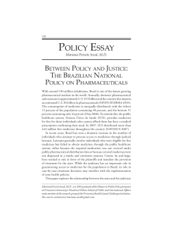 Between Policy and Justice: The Brazilian National Policy on