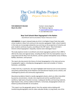 Full Press Release - The Civil Rights Project at UCLA