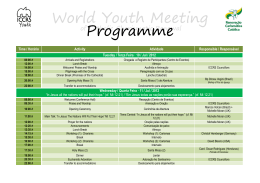 World Youth Meeting Programme