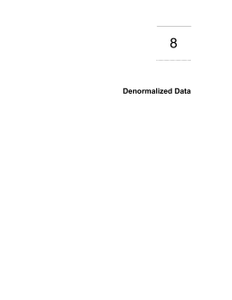 Denormalized Data