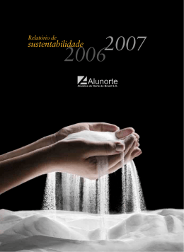 Relatório sustentabilidade 2006-2007