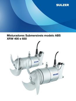 Misturadores Submersíveis modelo ABS XRW 400 e 650