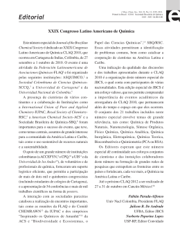 Editorial - Journal of the Brazilian Chemical Society