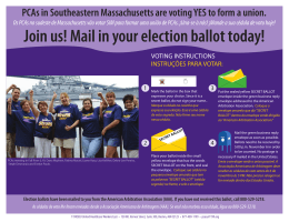 Join us! Mail in your election ballot today!