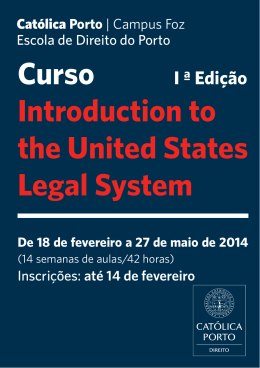 Curso Introduction to the United States Legal System