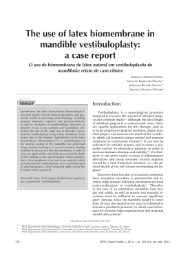 The use of latex biomembrane in mandible vestibuloplasty: a case