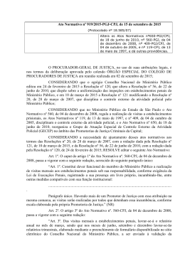 Ato Normativo n°560/2008-PGJ, de 4 de