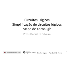 Circuitos Lógicos Simplificação de circuitos lógicos Mapa de