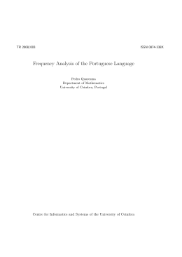 Frequency Analysis of the Portuguese Language