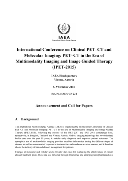 International Conference on Clinical PET–CT and Molecular Imaging