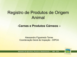 Registro de Produtos de Origem Animal