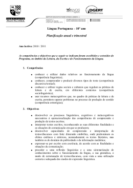 Língua Portuguesa - Instituto Nun`Alvres